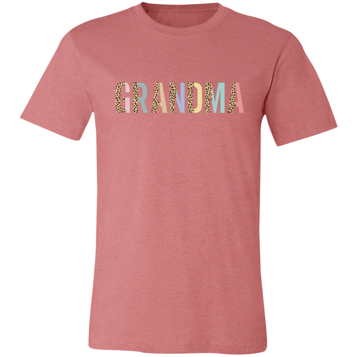 Grandma Leopard and Pastel Color Block T-Shirt