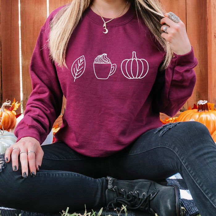 Leaves, Lattes and Pumpkins Sweatshirt
