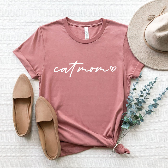 Cat Mom Script Shirt